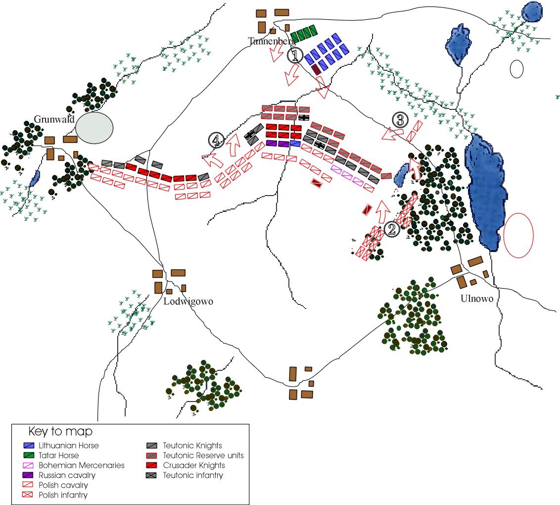 Tannenberg map, Climax
